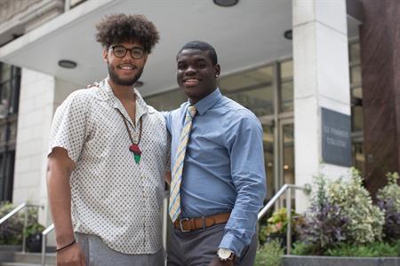 Two male students - youth facilitators